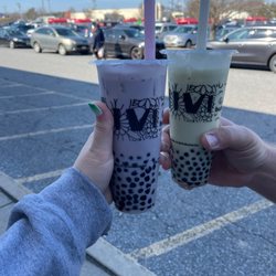 Vivi Bubble Tea - Taro & Honeydew bubble teas