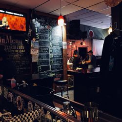 The Firkin Tavern - Tap list on wall