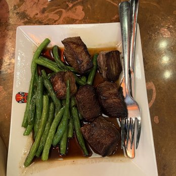 Chiho Bistro - Sake Wagyu Tenderloin Steak Cubes - 2.5/5. meat is not sweet. You can skip this one. - Noodles Near Me - Seattle, Washington Chiho Bistro - Sake Wagyu Tenderloin Steak Cubes - 2.5/5. meat is not sweet. You can skip this one. - Noodles Near Me - Seattle, Washington