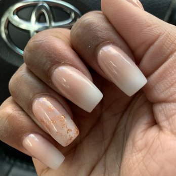 Glo Nail Salon - Nude Ombré with rose gold marbling by Owner Cindy. She's the best. - Waxing Near Me - Lafayette, Louisiana Glo Nail Salon - Nude Ombré with rose gold marbling by Owner Cindy. She's the best. - Waxing Near Me - Lafayette, Louisiana