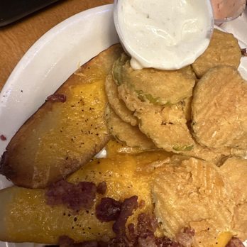 Texas Roadhouse - Combo appetizer ( our server added bacon to our potatoes) - Steakhouses Near Me - Horn Lake, Mississippi Texas Roadhouse - Combo appetizer ( our server added bacon to our potatoes) - Steakhouses Near Me - Horn Lake, Mississippi
