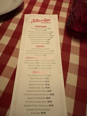 Menu photo 4 Arthur & Sons Bridgehampton, NY