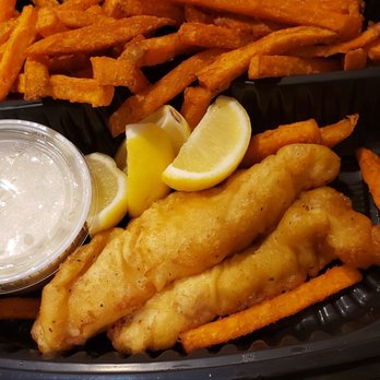 Luckys Cafe - Two tiny pieces soggy fried fish... - American Near Me - Dallas, Texas Luckys Cafe - Two tiny pieces soggy fried fish... - American Near Me - Dallas, Texas