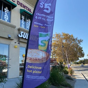 Subway - Pizza! $5 for a personal size pizza and 20 oz drink Monday thru Friday during happy hour from 2pm-7pm - Sandwiches Near Me - San Jose, California Subway - Pizza! $5 for a personal size pizza and 20 oz drink Monday thru Friday during happy hour from 2pm-7pm - Sandwiches Near Me - San Jose, California