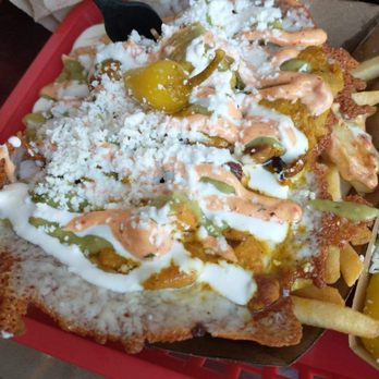 Dab Tacos - loaded fries w/ chicken - Tacos Near Me - Fresno, California