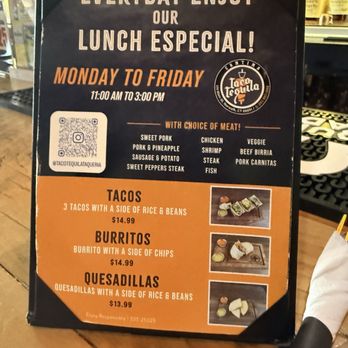 Taco Tequila - Lunch special menu - Tacos Near Me - Norwalk, Connecticut Taco Tequila - Lunch special menu - Tacos Near Me - Norwalk, Connecticut