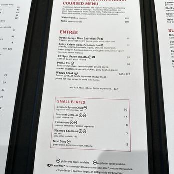 Miku - Menu - Japanese Near Me - Vancouver, British Columbia Miku - Menu - Japanese Near Me - Vancouver, British Columbia