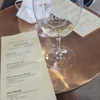 Sans Liege Winery - tasting menu - Wineries Near Me - Paso Robles, California Sans Liege Winery - tasting menu - Wineries Near Me - Paso Robles, California