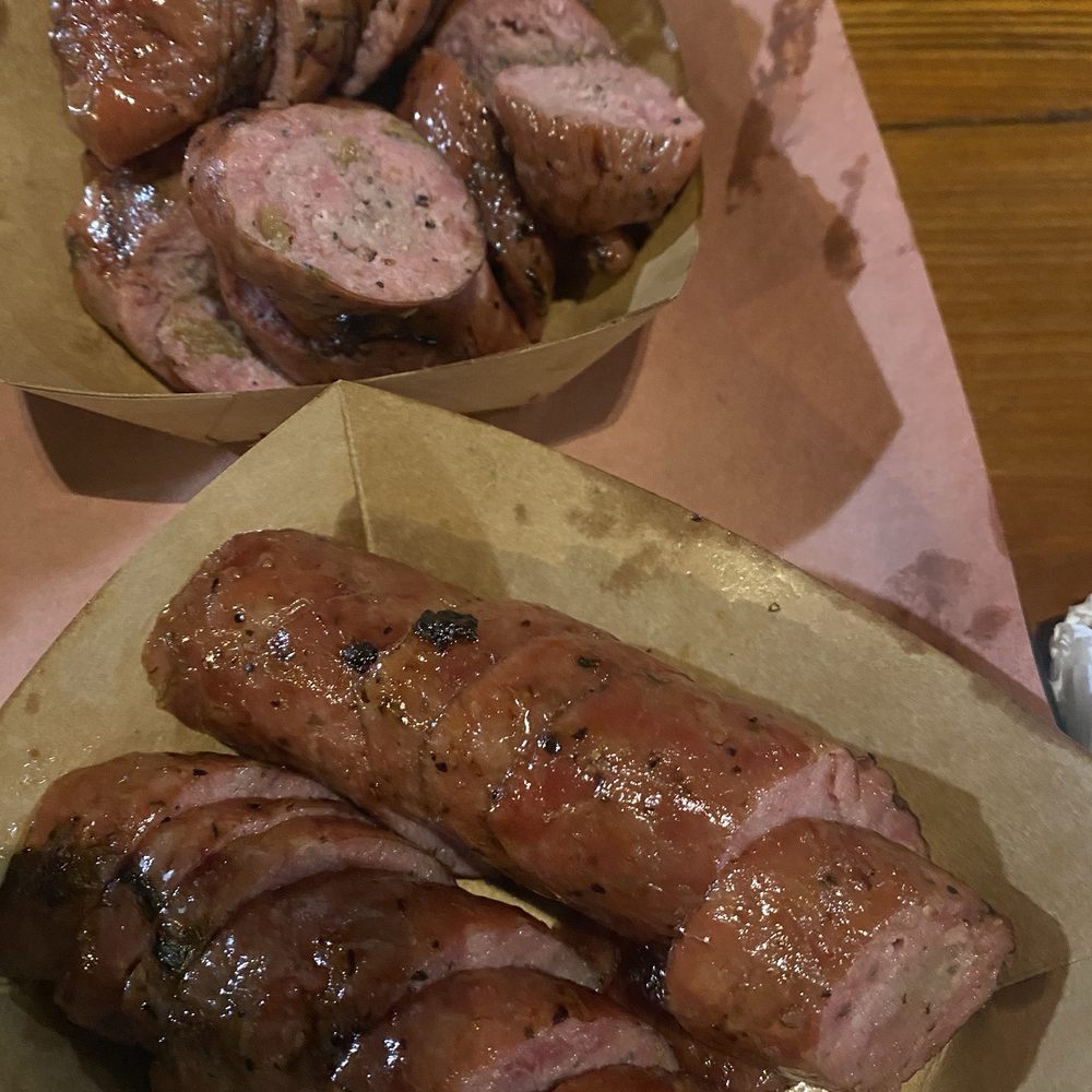 Mad Jack's Mountaintop Barbecue - Jalapeño sausage is truly tasty. - Barbeque Near Me - Cloudcroft, New Mexico
