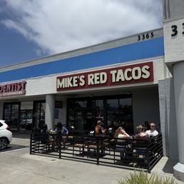 Exterior outside entrance of Mike's Red Tacos - Clairemont Mesa - San Diego, California Exterior outside entrance of Mike's Red Tacos - Clairemont Mesa - San Diego, California