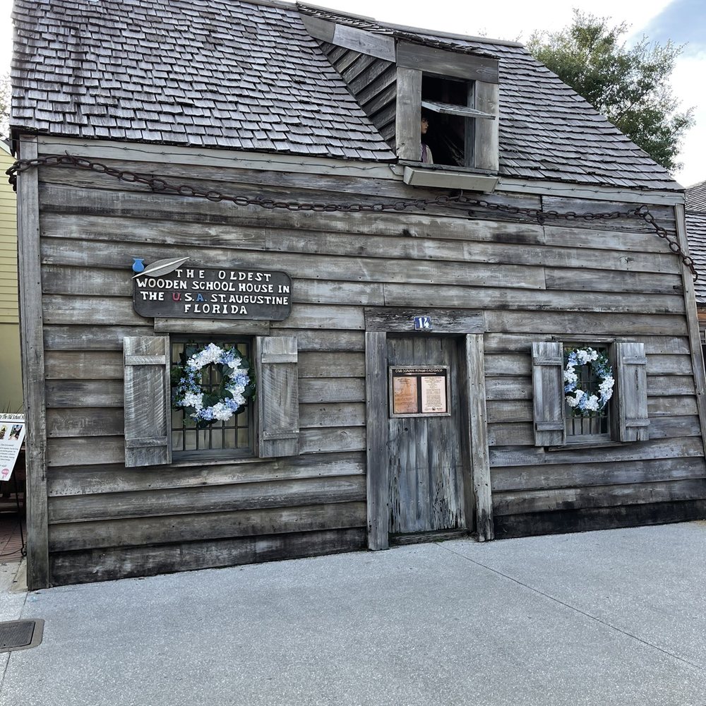 Oldest Wooden School House - Outside of the school, - Landmarks & Historical Buildings Near Me - Saint Augustine, Florida Oldest Wooden School House - Outside of the school, - Landmarks & Historical Buildings Near Me - Saint Augustine, Florida