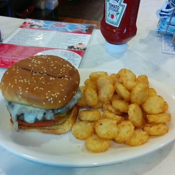 Bliss Dairy Restaurant - The burger, delicious. The Roundabouts (tater tots), addicting! - Ice Cream & Frozen Yogurt Near Me - Attleboro, Massachusetts Bliss Dairy Restaurant - The burger, delicious. The Roundabouts (tater tots), addicting! - Ice Cream & Frozen Yogurt Near Me - Attleboro, Massachusetts