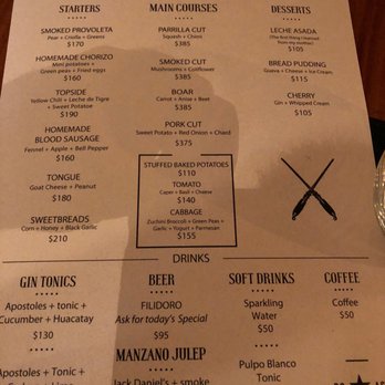 La Carnicería - Menu - Steakhouses Near Me - Buenos Aires, C