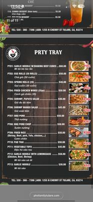 Menu photo 2 Pho Family Tulare, CA Menu photo 2 Pho Family Tulare, CA