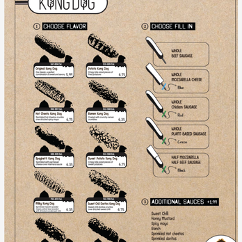 Kong Dog - Menu - Korean Near Me - Somerville, Massachusetts Kong Dog - Menu - Korean Near Me - Somerville, Massachusetts
