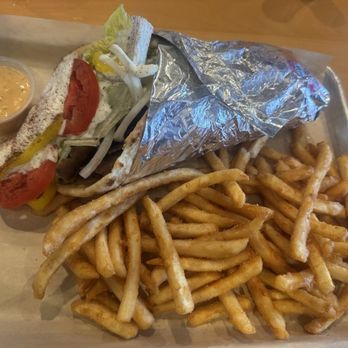 Med Box Grill - Gyro with fries! This meal was sooooo good!! - Mediterranean Near Me - Chanhassen, Minnesota Med Box Grill - Gyro with fries! This meal was sooooo good!! - Mediterranean Near Me - Chanhassen, Minnesota