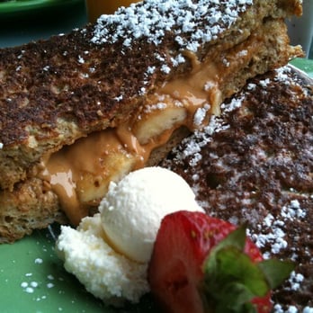 Cafe 222 - Peanut butter and banana French toast - Breakfast & Brunch Near Me - San Diego, California