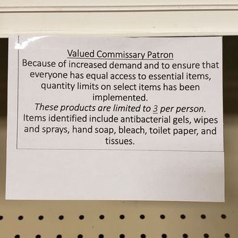 Oceana NAS Commissary - At least they limit to 3 not 2 like most other stores! - Grocery Near Me - Virginia Beach, Virginia