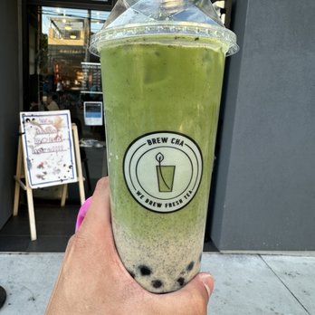 Brew Cha - Black Sesame Matcha Latte with Oat Milk - Bubble Tea Near Me - San Francisco, California