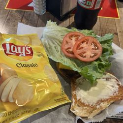 Jax Hamburgers - 1/3 plain burger with jalapeño bread