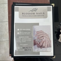 Blossom Nails - Menu