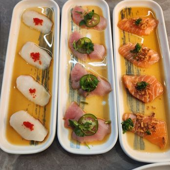STR Sushi Taku Rotary - Sashimi carpaccios - Conveyor Belt Sushi Near Me - Chicago, Illinois STR Sushi Taku Rotary - Sashimi carpaccios - Conveyor Belt Sushi Near Me - Chicago, Illinois