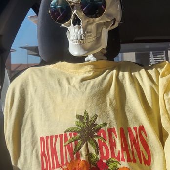 Bikini Beans Coffee - " Bone Jovi, you do know that T shirt is backwards right"he likes the vibrant colors and looks forward to wearing it all summer. - Coffee & Tea Near Me - Mesa, Arizona Bikini Beans Coffee - " Bone Jovi, you do know that T shirt is backwards right"he likes the vibrant colors and looks forward to wearing it all summer. - Coffee & Tea Near Me - Mesa, Arizona
