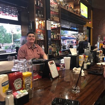Chip's Old Fashioned Hamburgers - Heather doing what she do behind the bar! - Fish & Chips Near Me - Plano, Texas Chip's Old Fashioned Hamburgers - Heather doing what she do behind the bar! - Fish & Chips Near Me - Plano, Texas