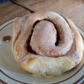 Frontier - Cinnamon Roll.  Bomb! - Mexican Near Me - Albuquerque, New Mexico