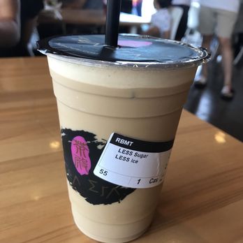 Tea Era - Roasted barley milk tea, half sugar less ice - Coffee & Tea Near Me - Cupertino, California Tea Era - Roasted barley milk tea, half sugar less ice - Coffee & Tea Near Me - Cupertino, California