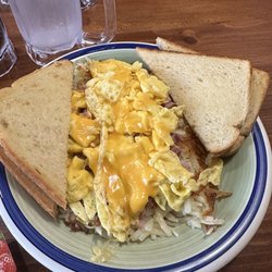 Not Justa Cafe - Ham and cheese mess