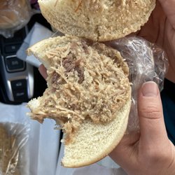 Green Camp Dairy Bar - COVID must have hit hard, can't fill the bun with chicken...