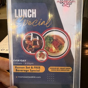 Momosan Waikiki - Lunch Specials - Ramen Near Me - Honolulu, Hawaii
