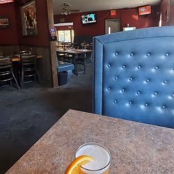 Red Anchor Inn - Large dining room. Draft Blue Moon with orange slice, $4.50