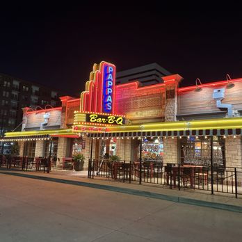Pappas Bar-B-Q - Iconic storefront at night - Barbeque Near Me - Houston, Texas Pappas Bar-B-Q - Iconic storefront at night - Barbeque Near Me - Houston, Texas