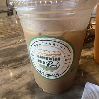 Sandwich Pho Reel - Vietnamese Iced Coffee - Noodles Near Me - Houston, Texas