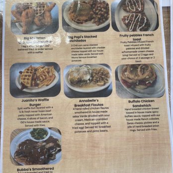 Mom's Cafe - Updated menu as of 4.14.2023 (chef's specials) - Breakfast & Brunch Near Me - Carrollton, Texas
