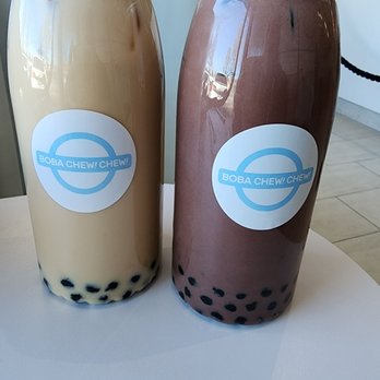 Boba Chew Chew - Coconut milk tea with  boba and chocolate milk tea with boba . - Coffee & Tea Near Me - Walnut, California