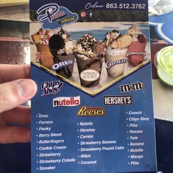 Parada tropical - Frappe Menu - Food Trucks Near Me - Hamilton, Florida
