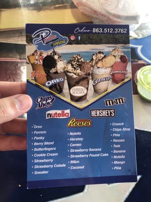 Menu photo 2 Parada tropical Hamilton, FL