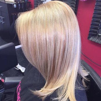 The Glam Team - From black to blonde! with minimal damage - Hair Salons Near Me - Union, New Jersey The Glam Team - From black to blonde! with minimal damage - Hair Salons Near Me - Union, New Jersey
