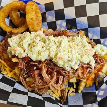 River Bend Cafe - Loaded Pulled Pork Fries - American Near Me - Somerset, Kentucky River Bend Cafe - Loaded Pulled Pork Fries - American Near Me - Somerset, Kentucky