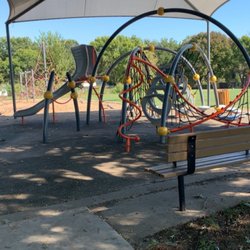 Electric Park - Shaded playground equipment