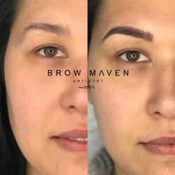 Brow Maven Artistry - Before and after