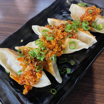 Noods Ramen Bar - Garlic chili gyoza - Ramen Near Me - Honolulu, Hawaii Noods Ramen Bar - Garlic chili gyoza - Ramen Near Me - Honolulu, Hawaii