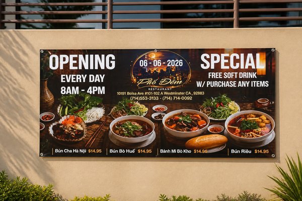 Menu photo 6 Pho Dem Restaurant Westminster, CA