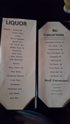 Menu photo 6 Rack & Roll Billiards Anniston, AL
