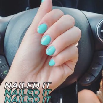 Harmony nails & Spa - I got Gel the color was Mint something.. a D& N color. These are my natural nails, and I asked for almond shape. I requested Tim again. - Nail Salons Near Me - Baton Rouge, Louisiana