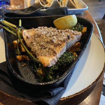 The Chocolatier - Heath-crusted salmon - New American Near Me - Hershey, Pennsylvania The Chocolatier - Heath-crusted salmon - New American Near Me - Hershey, Pennsylvania