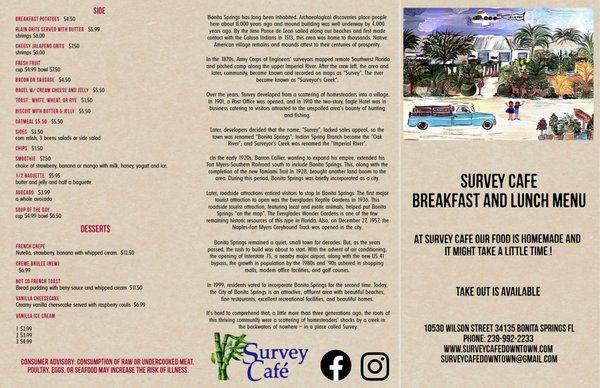 Menu photo 4 Survey Cafe Bonita Springs, FL Menu photo 4 Survey Cafe Bonita Springs, FL
